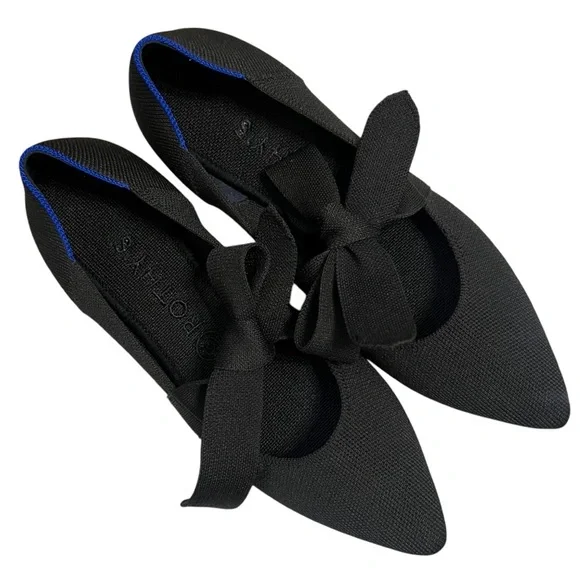 Rothy's Shoes Rothys Mary Jane Pointed Tie Flats Size 85